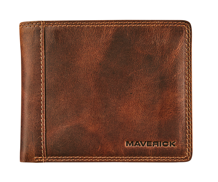 Leather billfold RFID for extra cards