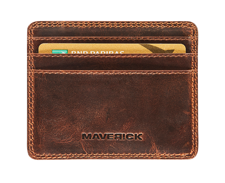 Leather magic wallet RFID with cardholder