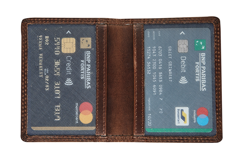 Afbeelding binnenkant van Leather creditcard holder RFID