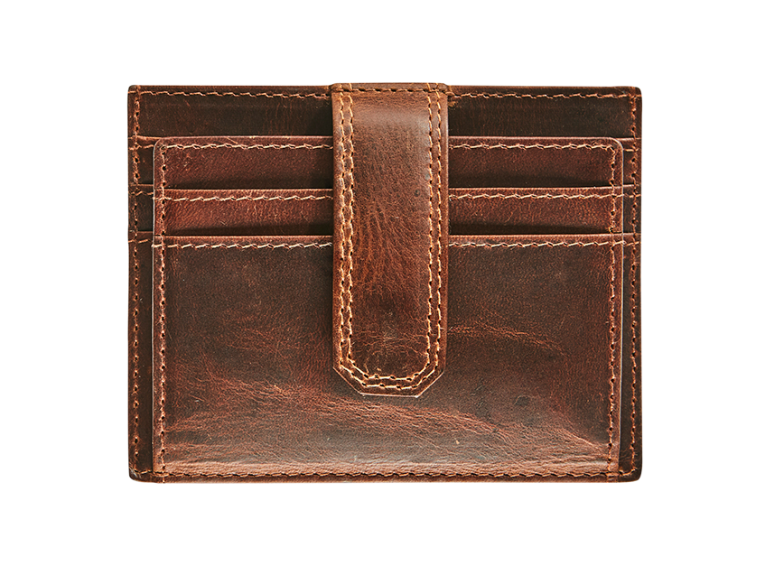 Productafbeelding Leather creditcard holder RFID with tab