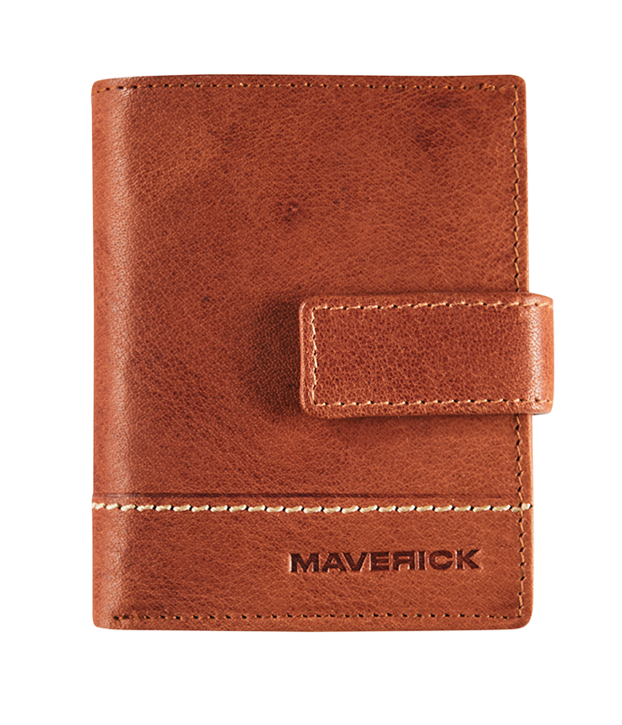 Productafbeelding Leather CardProtector super compact RFID - cognac