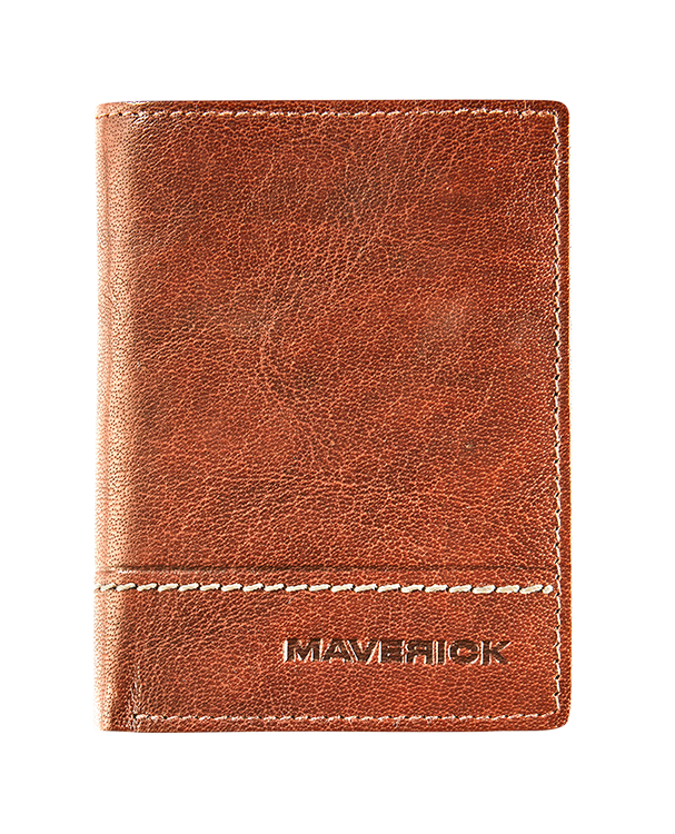 Leather creditcard holder RFID for 14 cards - cognac