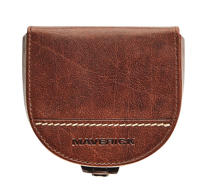 Leather wallet - horseshoe form -brown