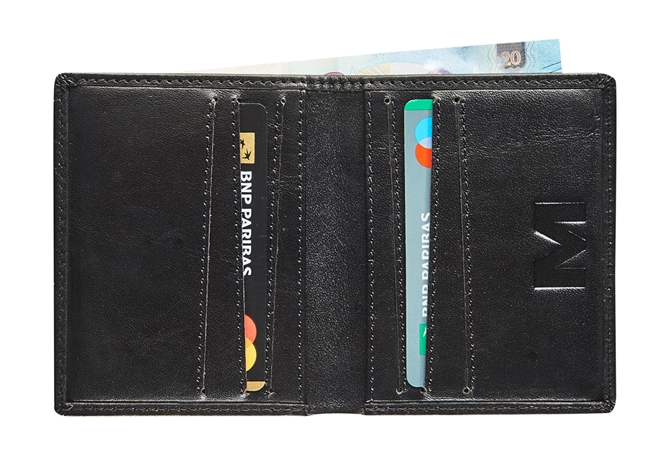 Afbeelding binnenkant van Leather creditcard wallet