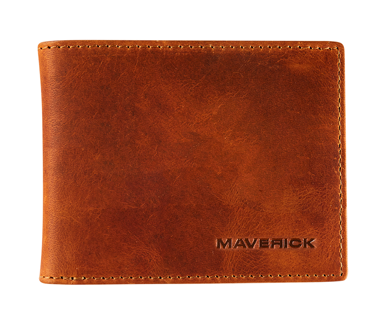 Leather compact billfold RFID