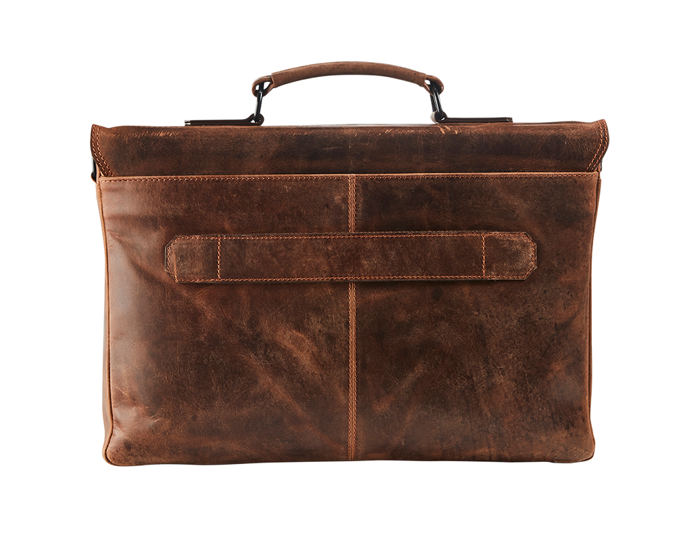 Productafbeelding Leather briefcase with laptop pocket 15'6