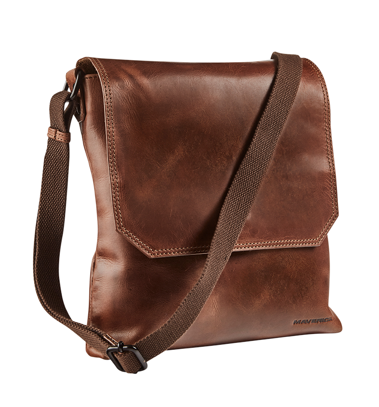 Leather shoulder bag small