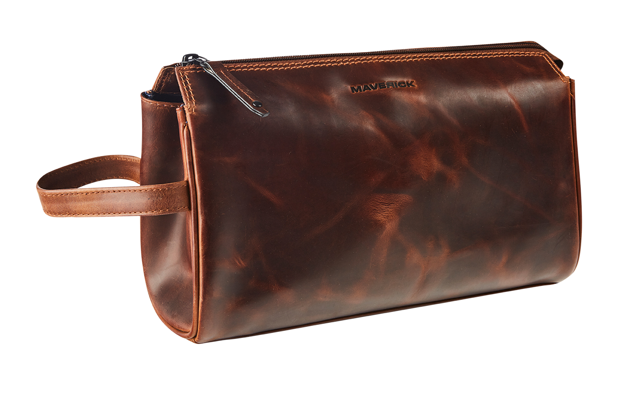 Productafbeelding Leather square toiletbag