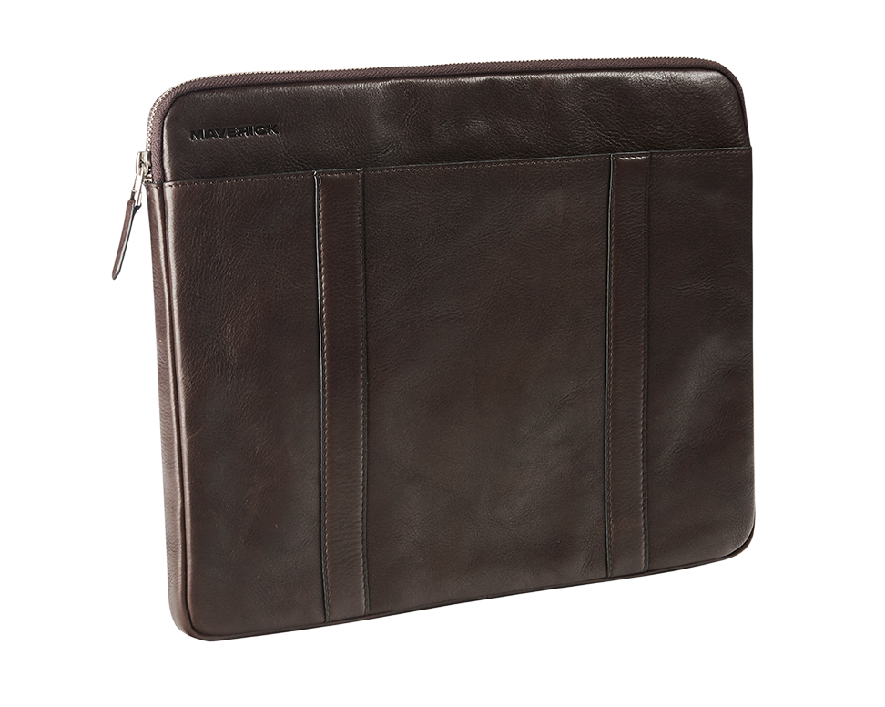 Leather laptop sleeve 14