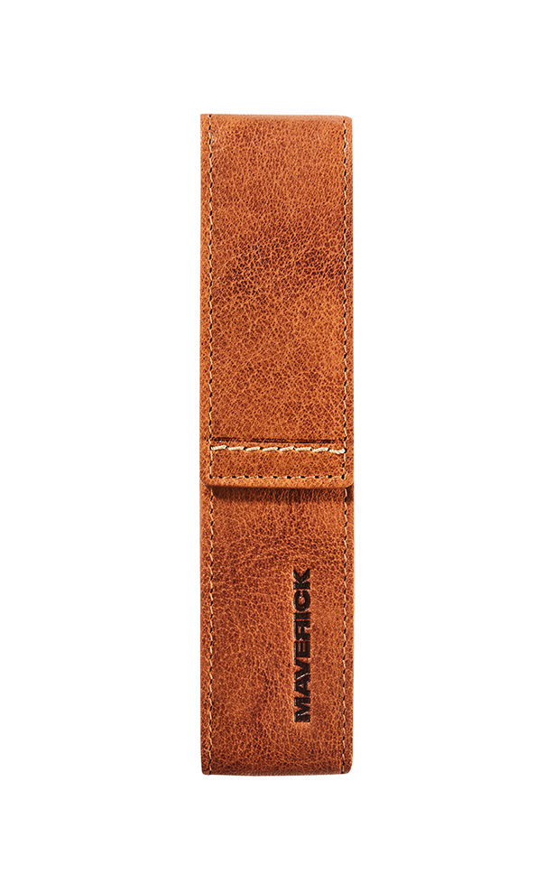 Productafbeelding Leather pencase 1 pen - cognac