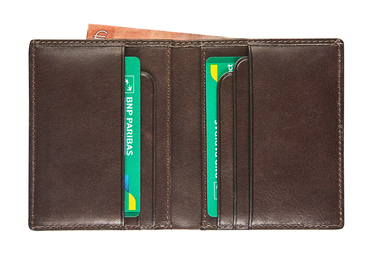Afbeelding binnenkant van Leather creditcard wallet RFID