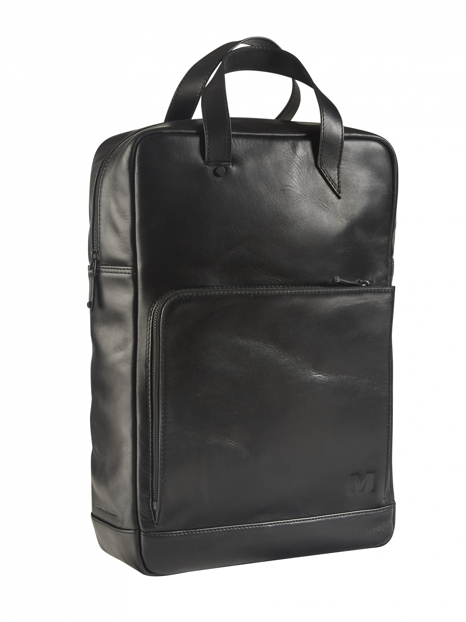 Leather backpack with laptop pocket 15'6