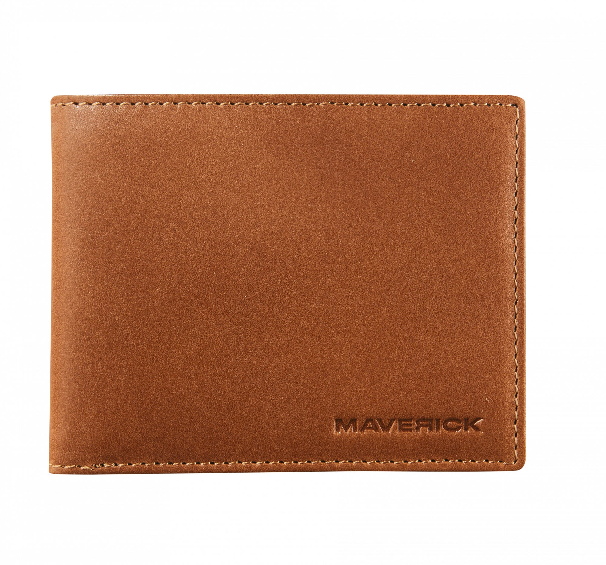 Leather compact billfold RFID with zipper