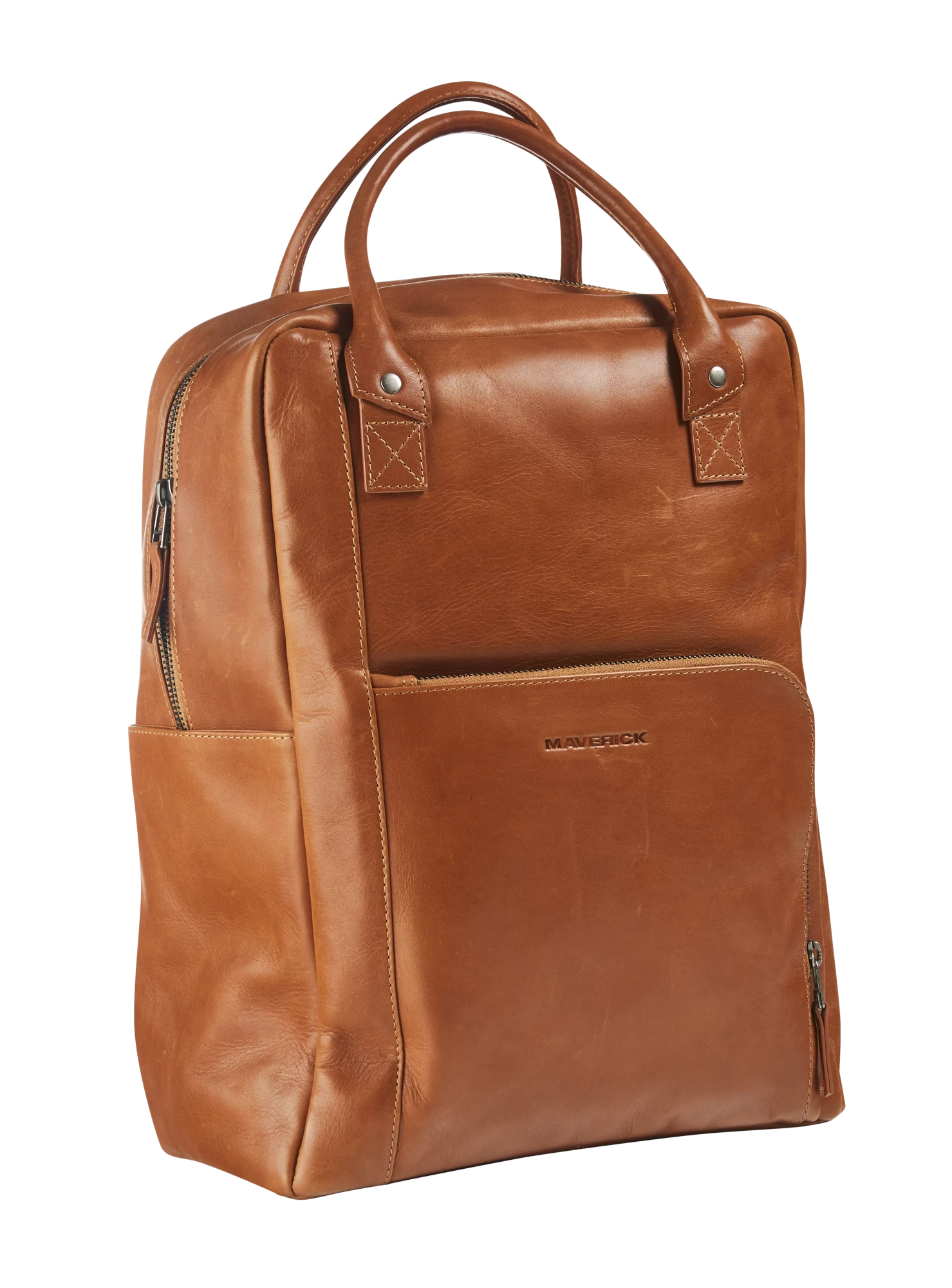 MAV-NM-406-25 Lederen rugzak met laptopvak 15
