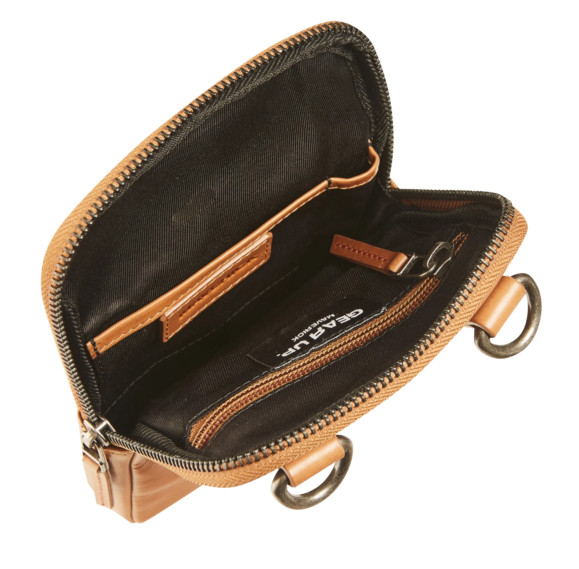 MAV-NM-821-25 Leather 2 in 1 crossbody and shoulder bag